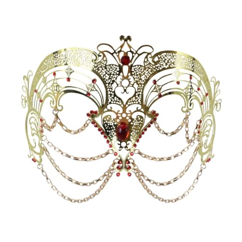 sodeber Metallquasten Maskerade Strass Dekoration Auge halbes Gesicht für Frauen Halloween sodeber Metallquasten Maskerade Strass Dekoration Auge halbes Gesicht für Frauen Halloween von sodeber