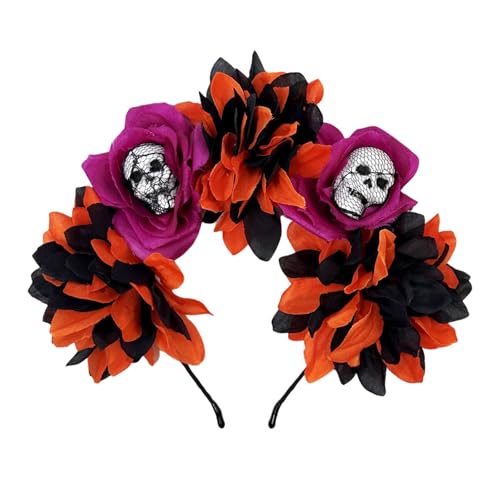 sodeber Mexikaner Rosenkrone Girlanden Blume Stirnband Skelett Blumen Stirnband Halloween Dias des Los Muerto Party Kostüm Tag der Toten Kopfschmuck sodeber Mexikaner Rosenkrone Girlanden Blume Stirnband Skelett Blumen Stirnband Halloween Dias des Los Muerto Party Kostüm Tag der Toten Kopfschmuck von sodeber
