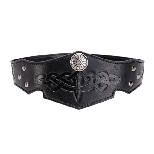sodeber Mittelalterlicher geprägter Leder-Kopfschmuck, verstellbares Stirnband, Kostümzubehör, Halloween-Outfit für Erwachsene sodeber Mittelalterlicher geprägter Leder-Kopfschmuck, verstellbares Stirnband, Kostümzubehör, Halloween-Outfit für Erwachsene von sodeber