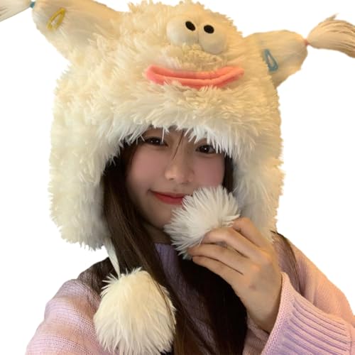 sodeber Plüschmütze in Form einer hässlichen Puppe, Ohrenschutz, Winterwärmer, Weihnachtsgeschenke für Schüler sodeber Plüschmütze in Form einer hässlichen Puppe, Ohrenschutz, Winterwärmer, Weihnachtsgeschenke für Schüler von sodeber