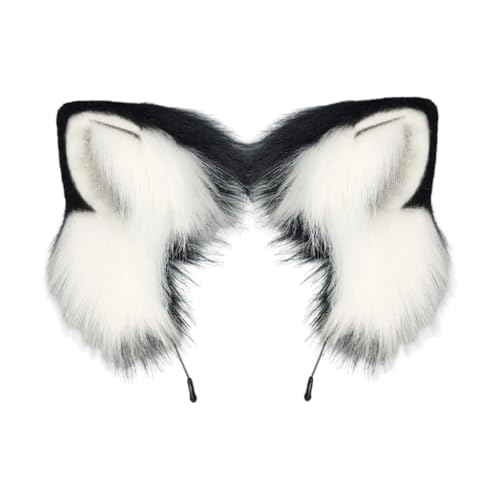 sodeber Schönes Plüsch-Ohren-Haarband für Halloween, Cosplay-Party, mit weichen und realistischen Designs, für Erwachsene sodeber Schönes Plüsch-Ohren-Haarband für Halloween, Cosplay-Party, mit weichen und realistischen Designs, für Erwachsene von sodeber
