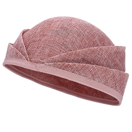 sodeber Sinamay Fascinator Basis für Damen, Kopfbedeckung, Millinery Party, Hut, atmungsaktiv, rund, Kostüm-Zubehör von sodeber