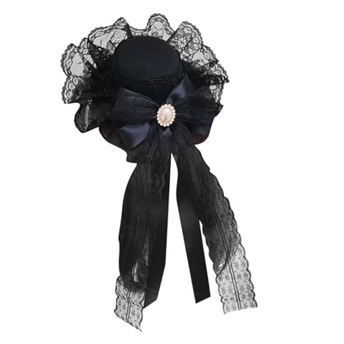sodeber Spitzenschleier-Hut mit Haarspange für Damen, lange Schleife, 2000er Punk, Anime-Haarspangen, alle passenden sodeber Spitzenschleier-Hut mit Haarspange für Damen, lange Schleife, 2000er Punk, Anime-Haarspangen, alle passenden von sodeber