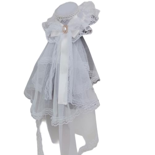 sodeber Spitzenschleier-Hut mit Haarspange für Damen, lange Schleife, 2000er Punk, Anime-Haarspangen, alle passenden sodeber Spitzenschleier-Hut mit Haarspange für Damen, lange Schleife, 2000er Punk, Anime-Haarspangen, alle passenden von sodeber