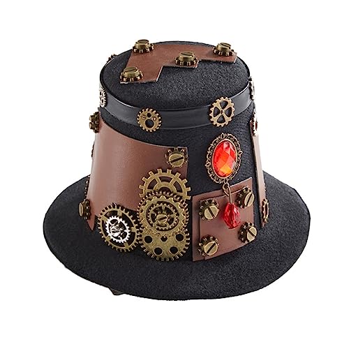 sodeber Steampunk Zylinderhut Fascinator Time Gay Halloween Zubehör sodeber Steampunk Zylinderhut Fascinator Time Gay Halloween Zubehör von sodeber