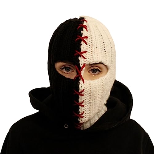 sodeber Strickmütze, Halloween, Farbblöcke, Cosplay, Party, Mütze, Kopfbedeckung sodeber Strickmütze, Halloween, Farbblöcke, Cosplay, Party, Mütze, Kopfbedeckung von sodeber