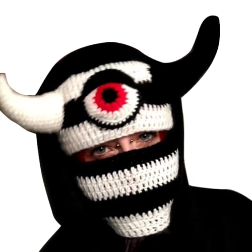 sodeber Strickmütze Halloween überwältigend Horn Cosplay Party Hüte H von sodeber