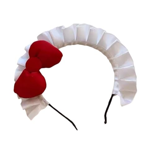 sodeber Stylischer Rüschen-Kopfschmuck, Abschlussbälle, Geburtstag, lustige Kopfbedeckung, Halloween, Dienstmädchen, Haarspange, festliche Schleife sodeber Stylischer Rüschen-Kopfschmuck, Abschlussbälle, Geburtstag, lustige Kopfbedeckung, Halloween, Dienstmädchen, Haarspange, festliche Schleife von sodeber
