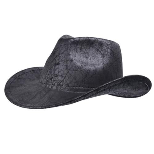 sodeber Texturierter Cowboyhut für Erwachsene, Mode, Karneval, Party, Kostüm, Damen, Herren, Halloween, Kopfbedeckung, Musik sodeber Texturierter Cowboyhut für Erwachsene, Mode, Karneval, Party, Kostüm, Damen, Herren, Halloween, Kopfbedeckung, Musik von sodeber