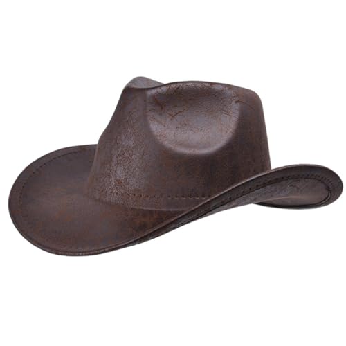 sodeber Texturierter Cowboyhut für Erwachsene, Mode, Karneval, Party, Kostüm, Damen, Herren, Halloween, Kopfbedeckung, Musik sodeber Texturierter Cowboyhut für Erwachsene, Mode, Karneval, Party, Kostüm, Damen, Herren, Halloween, Kopfbedeckung, Musik von sodeber