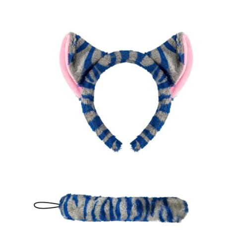 sodeber Tiger-Kostüm für Kinder, Mädchen, Ohren, Stirnband, Schwanz, Fliege, Halloween, Tier, Cosplay, Zubehör, 2/3 Stück sodeber Tiger-Kostüm für Kinder, Mädchen, Ohren, Stirnband, Schwanz, Fliege, Halloween, Tier, Cosplay, Zubehör, 2/3 Stück von sodeber