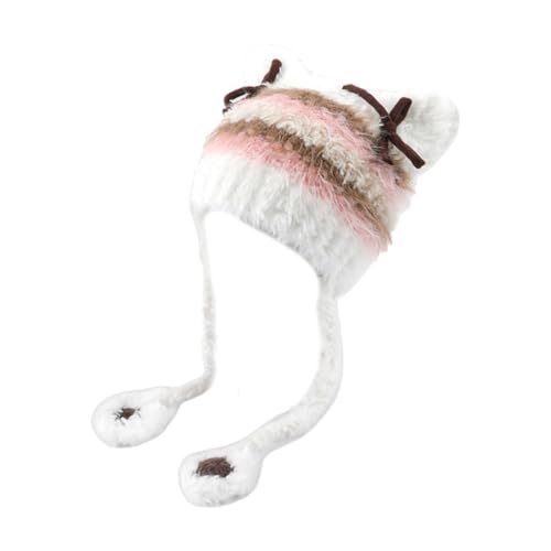 sodeber Übergroßer Kätzchenhut mit Ohren, schöne Schleife, Skifahren, pelzig, Cartoon-Foto-Requisiten, Outdoor-Kopfwickel für den Außenbereich sodeber Übergroßer Kätzchenhut mit Ohren, schöne Schleife, Skifahren, pelzig, Cartoon-Foto-Requisiten, Outdoor-Kopfwickel für den Außenbereich von sodeber