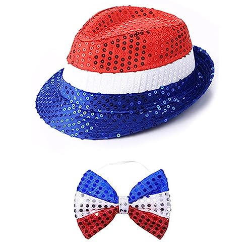 sodeber Unabhängigkeitstag Feier Kostüm Halsketten Hut Stirnband Strümpfe Onkel Sam Cosplays Zubehör für Herren sodeber Unabhängigkeitstag Feier Kostüm Halsketten Hut Stirnband Strümpfe Onkel Sam Cosplays Zubehör für Herren von sodeber