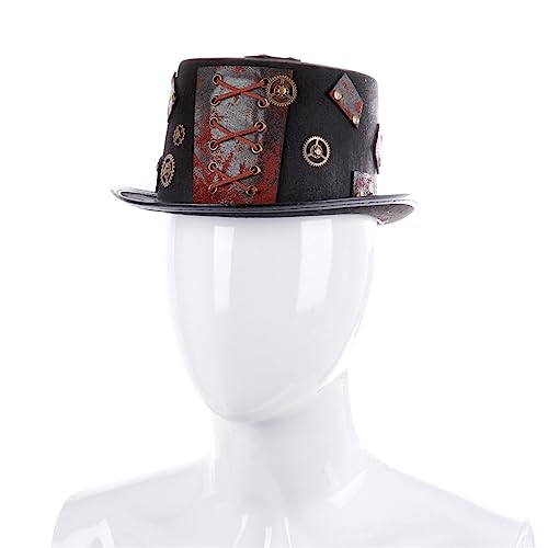sodeber Unisex Steampunk-Hut, Halloween-Kostüm-Hut, schwarz, Gothic, mit kleiner Krempe und Ausrüstung, für Männer und Frauen sodeber Unisex Steampunk-Hut, Halloween-Kostüm-Hut, schwarz, Gothic, mit kleiner Krempe und Ausrüstung, für Männer und Frauen von sodeber