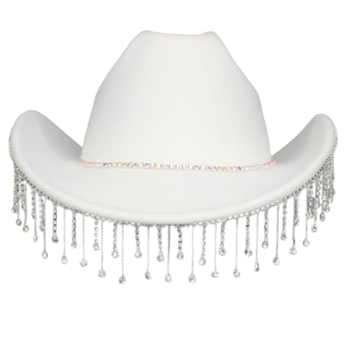 sodeber Urlaub Cowboyhut Quasten Disco Überraschung Mädchen Jungen Cowgirl für Karneval Musik Festival Hüte von sodeber