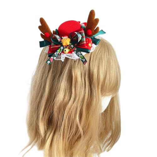 sodeber Weihnachtliche Haarspange, Hut, hübsches handgefertigtes Lolitas-Accessoire mit festlichem Muti-Stirnband sodeber Weihnachtliche Haarspange, Hut, hübsches handgefertigtes Lolitas-Accessoire mit festlichem Muti-Stirnband von sodeber