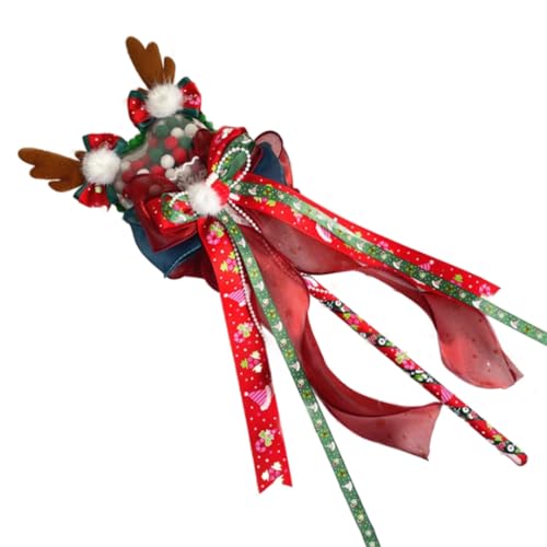 sodeber Weihnachtliche Haarspange, Hut, hübsches handgefertigtes Lolitas-Accessoire mit festlichem Muti-Stirnband sodeber Weihnachtliche Haarspange, Hut, hübsches handgefertigtes Lolitas-Accessoire mit festlichem Muti-Stirnband von sodeber