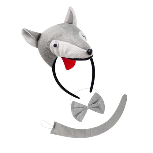sodeber Wolf-Tier-Kostüm, Zubehör für Kinder, Jungen, Mädchen, Cosplay, Geburtstag, Halloween, Cosplay sodeber Wolf-Tier-Kostüm, Zubehör für Kinder, Jungen, Mädchen, Cosplay, Geburtstag, Halloween, Cosplay von sodeber