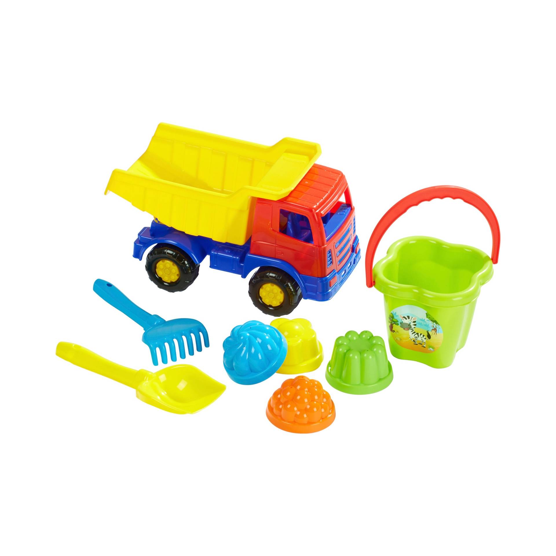 Solini Sandspielzeug-Set mit Kipper 8-tlg. Solini Sandspielzeug-Set mit Kipper 8-tlg. von solini