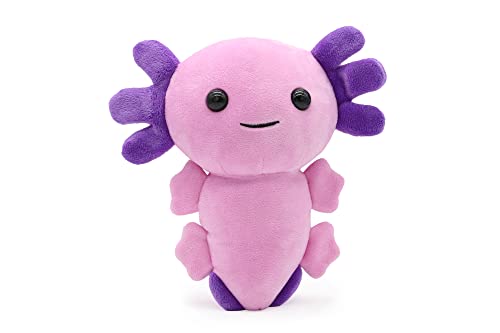 soma Axolotl Echse Molch Kuscheltier Figur Plüsch Tintenfisch Spiel Puppe XL 20 cm Plüschtier (lila) von soma