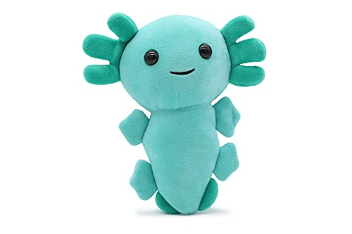 soma Axolotl Echse Molch Kuscheltier Figur Plüsch Tintenfisch Spiel Puppe XL 20 cm Plüschtier (türkis grün) von soma