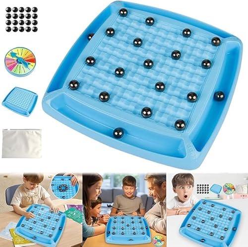 Magnetisches Schachspiel, 30 Stück Schachbrett magnetisch, Reisen Schach Magnetisch, Tragbares Pädagogisches Schachbrett für Familientreffen,Kinder und Erwachsene (Neu aufgerüstet) von songyea