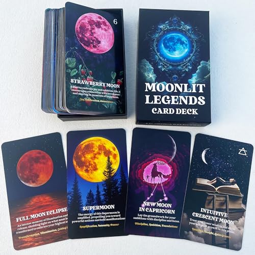soulme Mond Orakelkarten Astrologie Orakel Deck Orakelkarten für Anfänger Unlock The Secrets of The Moon Phasen und Sternzeichen soulme Mond Orakelkarten Astrologie Orakel Deck Orakelkarten für Anfänger Unlock The Secrets of The Moon Phasen und Sternzeichen von soulme