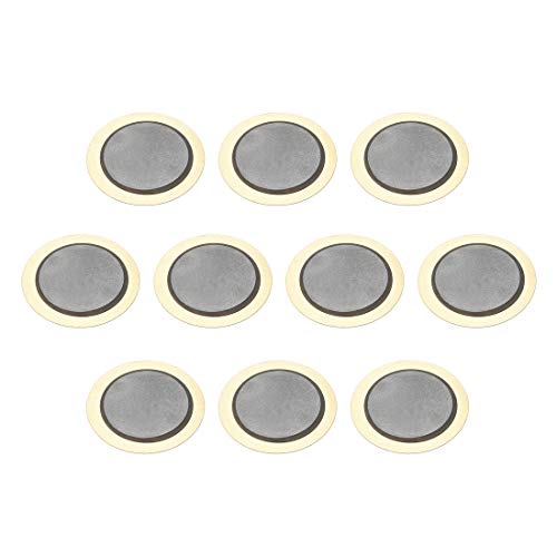sourcing map 10 Stk. Piezoscheiben Akustisch Tonabnehmer Wandler Elemente Summer CBG Gitarre 25mm von sourcing map