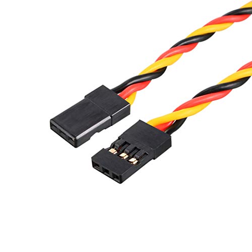 sourcing map 10 Stück 18,5 cm 3 Stift verdrilltes Servo Verlängerungskabel mit Stecker und Stecker 22AWG 60 Ader Kabel für RC Futaba JR Servo sourcing map 10 Stück 18,5 cm 3 Stift verdrilltes Servo Verlängerungskabel mit Stecker und Stecker 22AWG 60 Ader Kabel für RC Futaba JR Servo von sourcing map