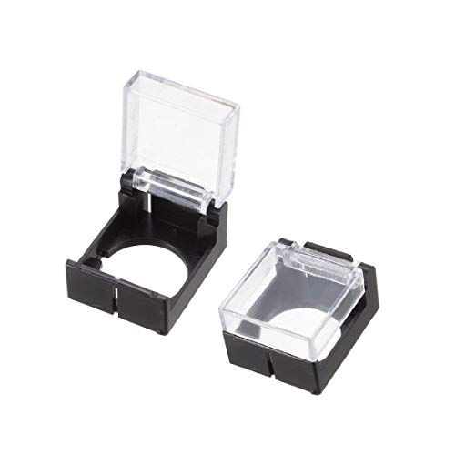 sourcing map 2pcs 15mm OD wasserdicht Deckel Kappe Case für rund Druckschalter Drucktaster DE de von uxcell