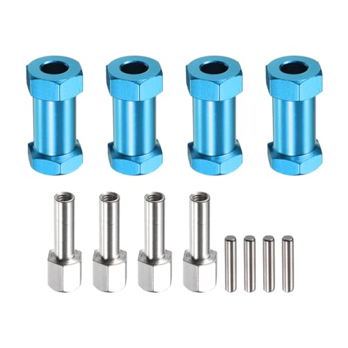 sourcing map 4 x 12 mm Rad-Sechskantantriebsnaben-Adapter, Kombinierer, Aluminium, 25 mm Verlängerung mit Mutterriegel für 1/10 RC Crawler Autoteile, Blau sourcing map 4 x 12 mm Rad-Sechskantantriebsnaben-Adapter, Kombinierer, Aluminium, 25 mm Verlängerung mit Mutterriegel für 1/10 RC Crawler Autoteile, Blau von sourcing map