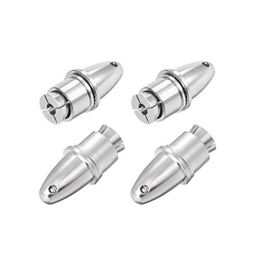 sourcing map 4stk. RC Flugzeug Spinner Propeller Adapter Saver für Welle Brushless Motor (3mm Blende und 5mm Ausgangsachse) von sourcing map