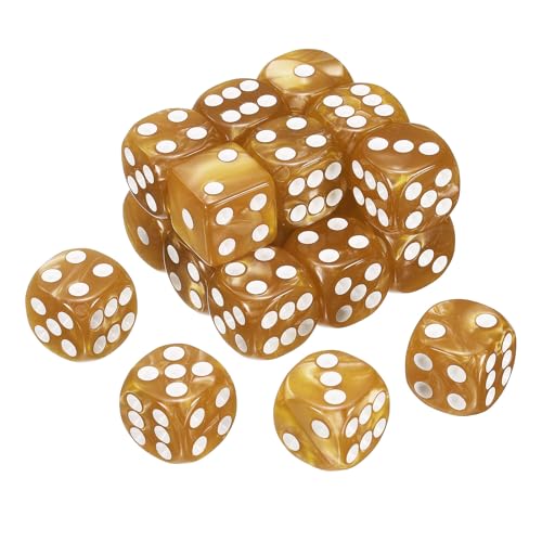 sourcing map 6-seitige, farbige Standardwürfel, Acryl, D6, Mini-Polyedrisches Perlenmuster, Spielwürfel-Set für Tischspiele oder Mathematik-Lernen, Orange/Weiße Spitze, 20 Stück sourcing map 6-seitige, farbige Standardwürfel, Acryl, D6, Mini-Polyedrisches Perlenmuster, Spielwürfel-Set für Tischspiele oder Mathematik-Lernen, Orange/Weiße Spitze, 20 Stück von sourcing map