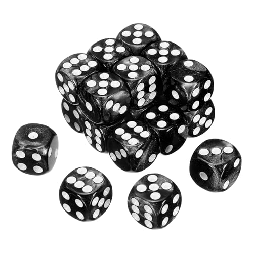 sourcing map 6-seitige, farbige Standardwürfel, Acryl, D6, Mini-Polyedrisches Perlenmuster, Spielwürfel-Set für Tischspiele oder Mathematik-Lernen, Schwarz/Weiß, 20 Stück sourcing map 6-seitige, farbige Standardwürfel, Acryl, D6, Mini-Polyedrisches Perlenmuster, Spielwürfel-Set für Tischspiele oder Mathematik-Lernen, Schwarz/Weiß, 20 Stück von sourcing map