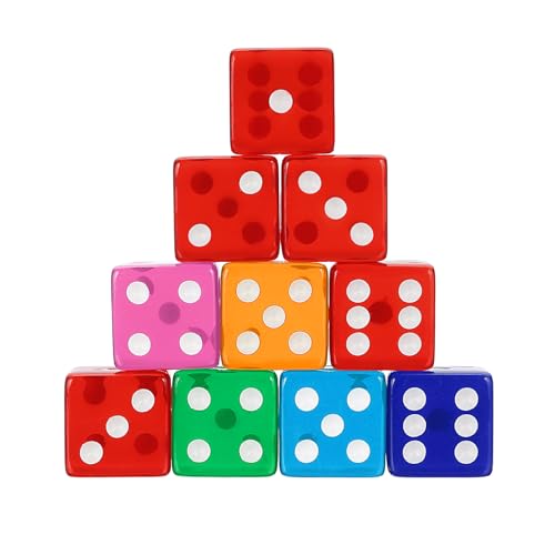 sourcing map Acryl-Würfel, 19 mm, durchscheinend, D6-Würfel, 6-seitig, quadratisch, abgerundete Kanten, für Brettspiele, Geburtstage, Mottopartys, Partyzubehör (Blau/Rosa/Rot/Hellblau/Grün/Orange) sourcing map Acryl-Würfel, 19 mm, durchscheinend, D6-Würfel, 6-seitig, quadratisch, abgerundete Kanten, für Brettspiele, Geburtstage, Mottopartys, Partyzubehör (Blau/Rosa/Rot/Hellblau/Grün/Orange) von sourcing map