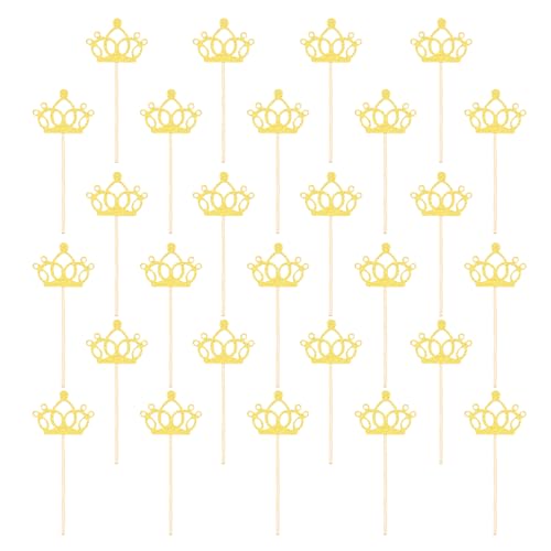 sourcing map Cupcake-Aufsätze mit Kronenmotiv, glitzernde Cupcake-Picks mit Klebepunkten, Kuchendekorationen für Hochzeit, Geburtstag, Mottoparty, goldfarben, 48 Stück sourcing map Cupcake-Aufsätze mit Kronenmotiv, glitzernde Cupcake-Picks mit Klebepunkten, Kuchendekorationen für Hochzeit, Geburtstag, Mottoparty, goldfarben, 48 Stück von sourcing map