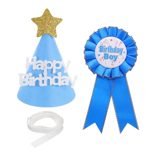 sourcing map Geburtstag Kegel Party Set, Band Brosche Pin & Filzkegel Hut für Mottoparty Dress Up Dekoration Foto Requisiten Geburtstage Feier, Dunkelblau sourcing map Geburtstag Kegel Party Set, Band Brosche Pin & Filzkegel Hut für Mottoparty Dress Up Dekoration Foto Requisiten Geburtstage Feier, Dunkelblau von sourcing map
