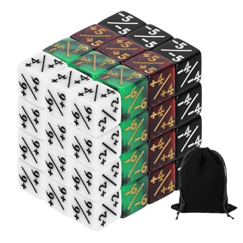 sourcing map Magische Würfelzähler, D6-Lebensmarken-Würfel-Set aus Acryl, für Standard-Kartenspiele, Weiß, Schwarz, Rot und Schwarz, Grün und Schwarz, 48 Stück sourcing map Magische Würfelzähler, D6-Lebensmarken-Würfel-Set aus Acryl, für Standard-Kartenspiele, Weiß, Schwarz, Rot und Schwarz, Grün und Schwarz, 48 Stück von sourcing map