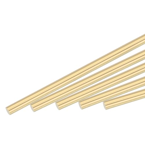 sourcing map Messingstange, massiver Rundstab aus Messing, 1,5 mm Durchmesser, 100 mm Länge, Drehstange, für RC-Modelle, Heimwerker, Handwerk, 30 Stück sourcing map Messingstange, massiver Rundstab aus Messing, 1,5 mm Durchmesser, 100 mm Länge, Drehstange, für RC-Modelle, Heimwerker, Handwerk, 30 Stück von sourcing map