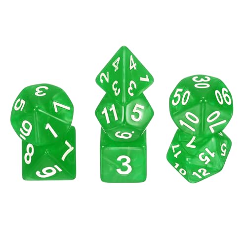 sourcing map Polyedrisches Würfel-Set, 7-teilig, Acryl-Würfel für Rollenspiele, Tischspiele, Tischspiele, Gaming-Zubehör, Perlenmuster, Hellgrün sourcing map Polyedrisches Würfel-Set, 7-teilig, Acryl-Würfel für Rollenspiele, Tischspiele, Tischspiele, Gaming-Zubehör, Perlenmuster, Hellgrün von sourcing map