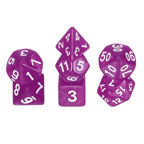 sourcing map Polyedrisches Würfel-Set, 7-teilig, Acryl-Würfel für Rollenspiele, Tischspiele, Tischspiele, Gaming-Zubehör, Perlenmuster, Rosenrot sourcing map Polyedrisches Würfel-Set, 7-teilig, Acryl-Würfel für Rollenspiele, Tischspiele, Tischspiele, Gaming-Zubehör, Perlenmuster, Rosenrot von sourcing map