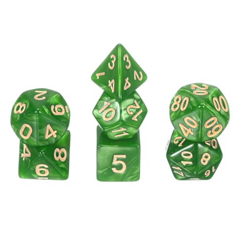 sourcing map Polyedrisches Würfel-Set, 7-teilig, Acryl-Würfel für Rollenspiele, Tischspiele, Tischspiele, Gaming-Zubehör, Perlglanz, Smaragdgrün sourcing map Polyedrisches Würfel-Set, 7-teilig, Acryl-Würfel für Rollenspiele, Tischspiele, Tischspiele, Gaming-Zubehör, Perlglanz, Smaragdgrün von sourcing map