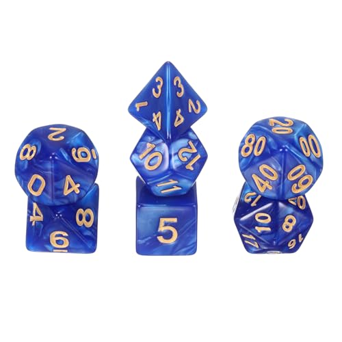 sourcing map Polyedrisches Würfel-Set, 7-teilig, Acryl-Würfel für Rollenspiele, Tischspiele, Tischspiele, Gaming-Zubehör, Perlglanz-Blau sourcing map Polyedrisches Würfel-Set, 7-teilig, Acryl-Würfel für Rollenspiele, Tischspiele, Tischspiele, Gaming-Zubehör, Perlglanz-Blau von sourcing map
