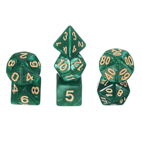 sourcing map Polyedrisches Würfel-Set, 7-teilig, Acryl-Würfel für Rollenspiele, Tischspiele, Tischspiele, Gaming-Zubehör, Perlglanz-Grün sourcing map Polyedrisches Würfel-Set, 7-teilig, Acryl-Würfel für Rollenspiele, Tischspiele, Tischspiele, Gaming-Zubehör, Perlglanz-Grün von sourcing map