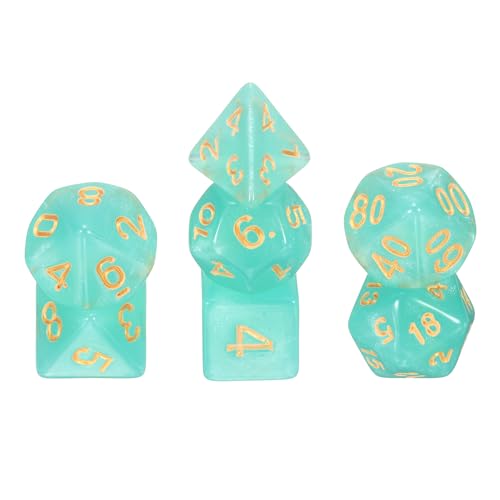 sourcing map Polyedrisches Würfel-Set, 7-teilig, Acryl-Würfel für Rollenspiele, Tischspiele, Tischspiele, Gaming-Zubehör, funkelndes Hellgrün sourcing map Polyedrisches Würfel-Set, 7-teilig, Acryl-Würfel für Rollenspiele, Tischspiele, Tischspiele, Gaming-Zubehör, funkelndes Hellgrün von sourcing map