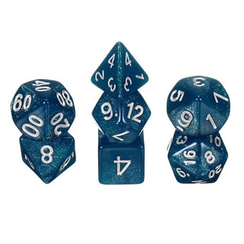sourcing map Polyedrisches Würfel-Set, 7-teilig, Acryl-Würfel für Rollenspiele, Tischspiele, Tischspiele, Gaming-Zubehör, funkelndes Marineblau sourcing map Polyedrisches Würfel-Set, 7-teilig, Acryl-Würfel für Rollenspiele, Tischspiele, Tischspiele, Gaming-Zubehör, funkelndes Marineblau von sourcing map