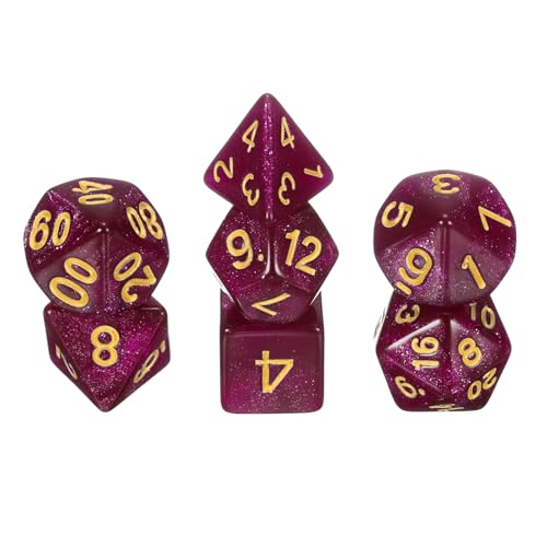 sourcing map Polyedrisches Würfel-Set, 7-teilig, Acryl-Würfel für Rollenspiele, Tischspiele, Tischspiele, Gaming-Zubehör, funkelndes Rot sourcing map Polyedrisches Würfel-Set, 7-teilig, Acryl-Würfel für Rollenspiele, Tischspiele, Tischspiele, Gaming-Zubehör, funkelndes Rot von sourcing map