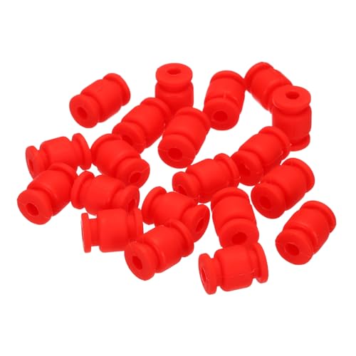 sourcing map RC Anti-Vibrations-Gummibälle, RC-Gummi-Dämpferbälle für RC F4 F7 Flight Controller Gimbal M3,5 x 13 mm, Stoßdämpfungsbälle, RC-Modelle, DIY-Drohnenzubehör (rot), 36 Stück von sourcing map