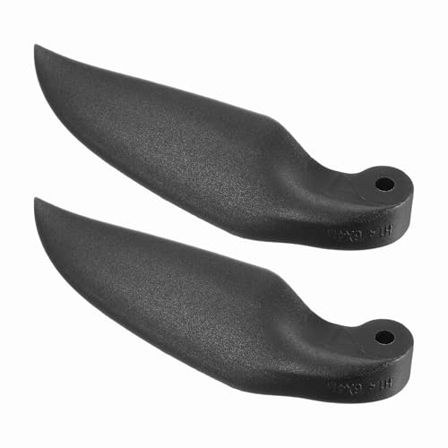 sourcing map RC Gleiter-Propeller-Ersatzklingen, 15,2 x 10,2 cm, zusammenklappbare Propeller-Nylonblätter für Spinner D28-D48 mm, RC-Gleiter, Flugzeug-Requisiten, Ersatz (Schwarz, 1 Paar) von sourcing map
