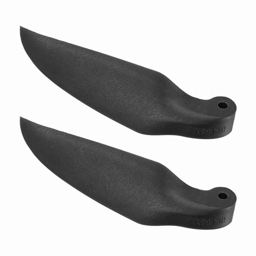 sourcing map RC Gleiter-Propeller-Ersatzklingen, 16,5 x 10,2 cm, RC Faltpropeller, Nylonklingen, Teile für Spinner D28-D48 mm, Gleiter, Flugzeug, Requisite Ersatz (Schwarz, 1 Paar) von sourcing map